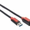 USB 3.0 connection cable 1.0m A/B blue