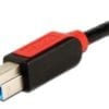 USB 3.0 connection cable 1.0m A/B blue - Image 2