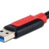 USB 3.0 connection cable 1.0m A/B blue - Image 3
