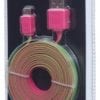Flat Micro-USB Cable 1 m (3 ft.) Pink/Green - Image 4