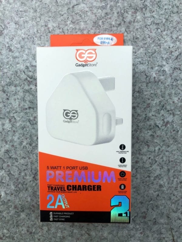 Type C Main Wall Charger 2.1A USB with Type C Cable