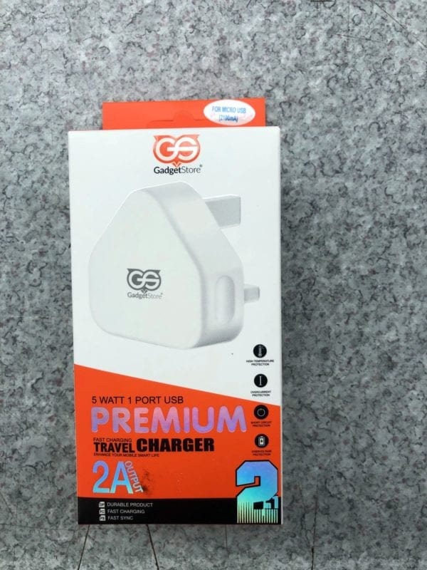 Lightning Main Wall Charger 2.1A USB with Lightning Charging Cable