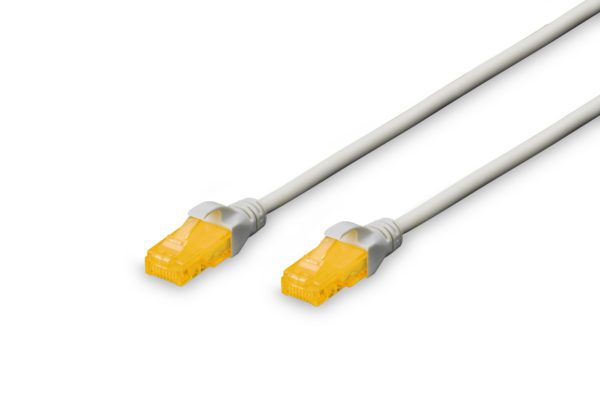 3.0 m CAT 6A U-UTP patch cord, 100% Copper, LSZH AWG 26/7, color grey