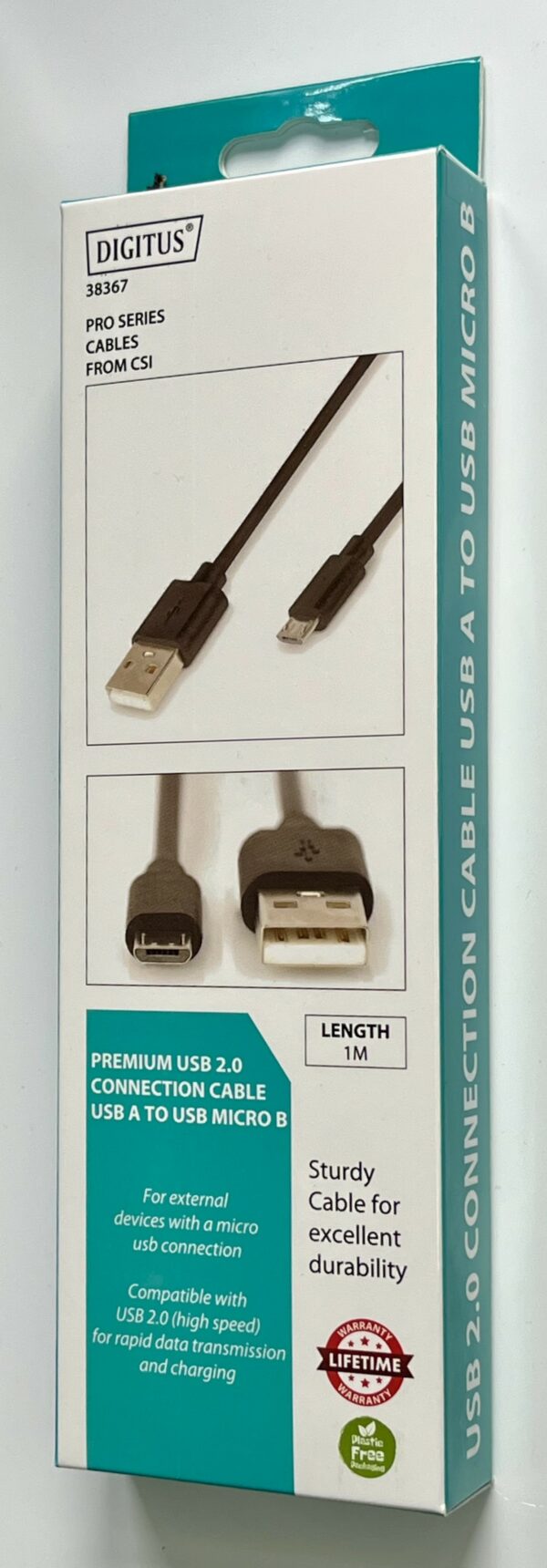 1.0M MICRO USB 2.0 CONNECTION CABLE  A - MICRO B