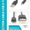 2.0M MICRO USB 2.0 CONNECTION CABLE  A - MICRO B