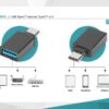 USB Type-C adapter, type C Plug to A Socket M/F, 3A, 5GB, 3.0 Version Polybag - Image 3