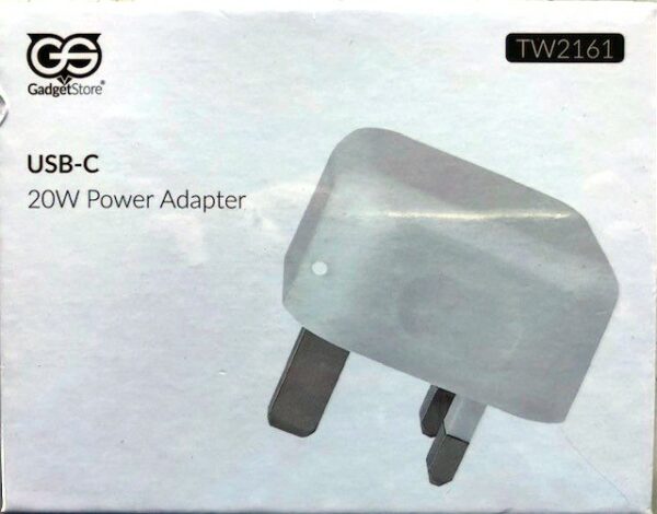 USB Type C 20 Watt Power adapter for Apple etc.
