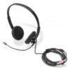 DIGITUS On Ear Office Headset with Noise Reduction 2 x 3.5mm