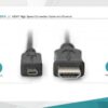2.0m HDMI High Speed connection cable, type D - A M/M - Image 3