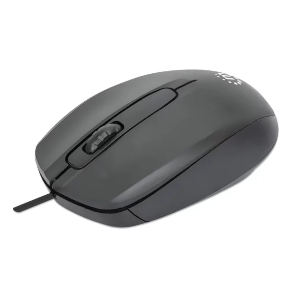 Manhattan Wired Optical Mouse Black - Image 5