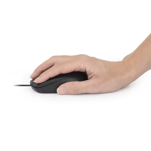 Manhattan Wired Optical Mouse Black - Image 2