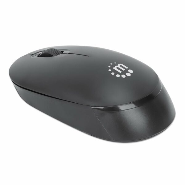 Manhattan Wireless Optical USB Mouse, Black - Image 4