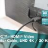 1.8m USB-C - HDMI Adapter Cable UHD 4K 30Hz - Image 3