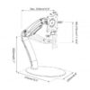Table stand for LCD/LED monitor up to 27" flexible gas spring mount,max 6,5kg, VESA 100x100 - Image 3