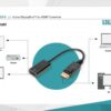 0.2m Active UHD 4K DisplayPort adapter cable, DP - HDMI type A M/F - Image 2