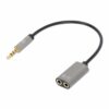 Headset Adapter Cable with Stereo Audio Aux Y-Splitter - Image 6