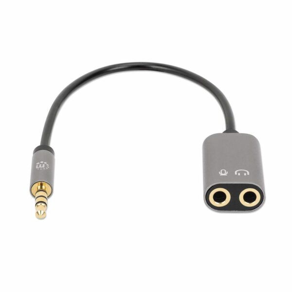 Headset Adapter Cable with Stereo Audio Aux Y-Splitter