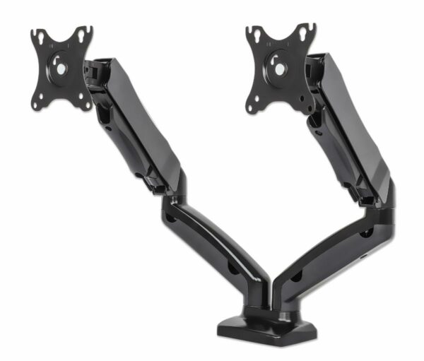 Aluminum Gas Spring Dual Monitor Desk Mount - Image 2
