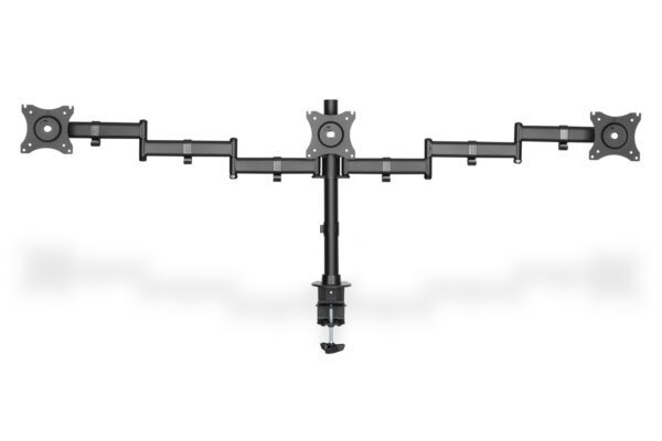 Universal Triple Monitor Stand with clamp mount