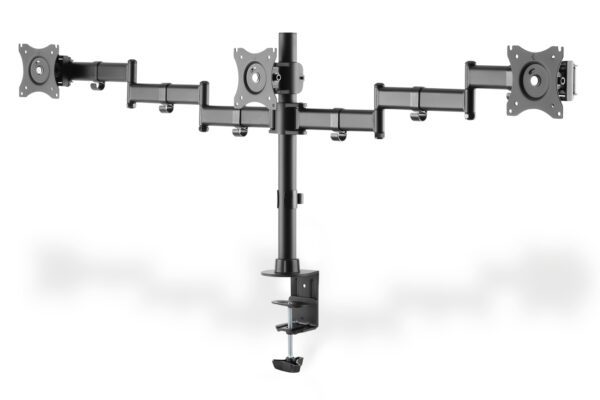 Universal Triple Monitor Stand with clamp mount - Image 3