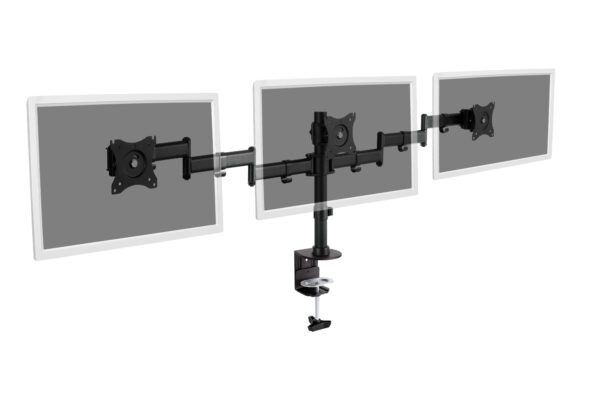Universal Triple Monitor Stand with clamp mount - Image 5