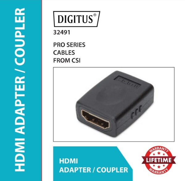HDMI adapter, type A F/F Cable Joiner