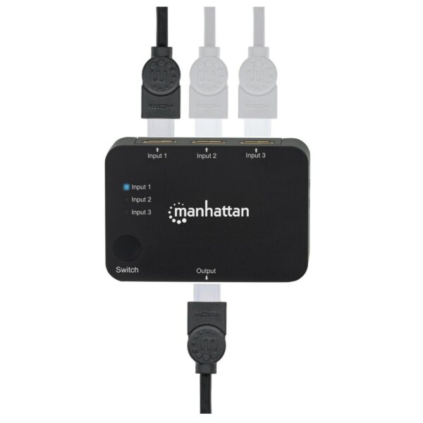 3-Port HDMI-Switch, 3-Port, 4K@30Hz, remote, USB power - Image 3