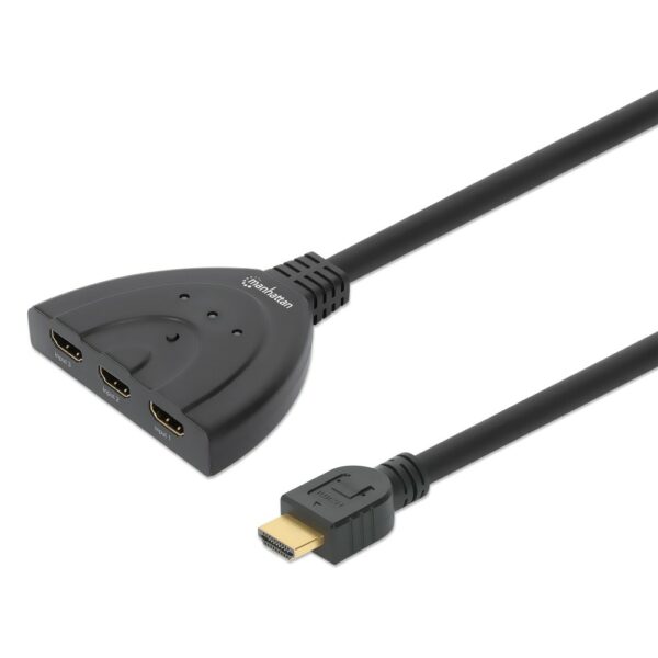 1080p 3-Port HDMI Switch with built in HDMI cable - Image 4