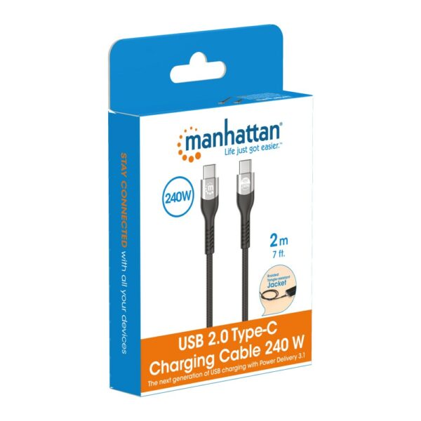 2m USB 2.0 Type-C EPR Charging Cable 240 W / PD 3.1