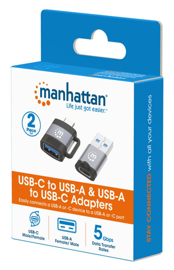 USB Type-C Adapter Set. USB-C to USB-A & USB-A to USB-C