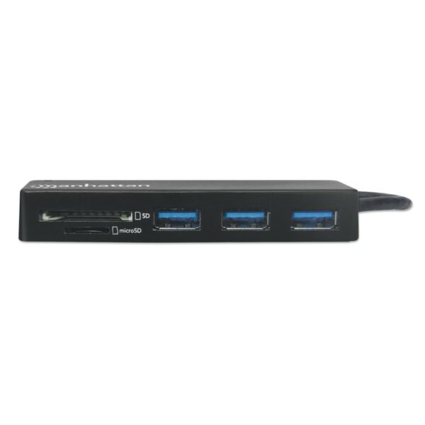 3-Port USB 3.0 Type-C Hub with Card Reader - Image 3