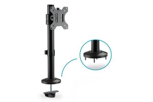 DIGITUS Universal Single Monitor Pole Mount 15-32", 8 kg (max.), black - Image 9