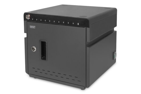 DIGITUS 10 Port USB-C Mobile Desktop Charging Cabinet for Notebooks/Tablets up to 14 inch, UV-C