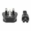UK Power Cable BS1363 to C5 Cloverleaf (Micky Mouse) - Image 3