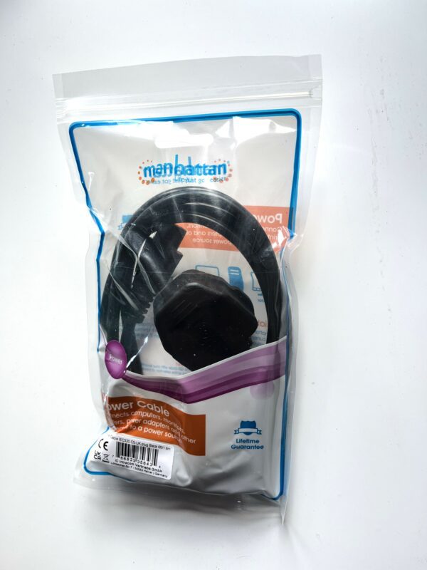 UK Power Cable BS1363 to C5 Cloverleaf (Micky Mouse) - Image 4