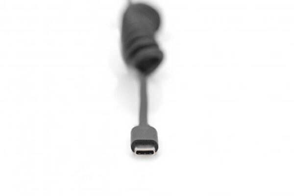 USB 1m - Type C to C Fast Charge Spring Cable, TPU USB 2.0, PD60W Max; 1m - Image 2