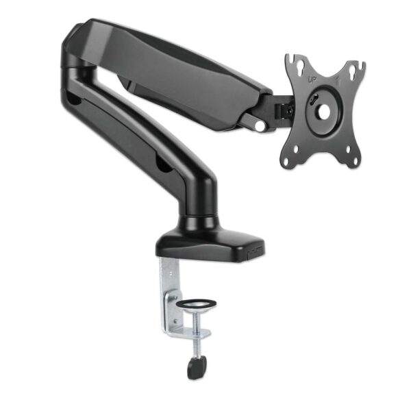 Manhattan, Aluminium Gas Spring Single Monitor Arm 17"-32", Black - Image 3