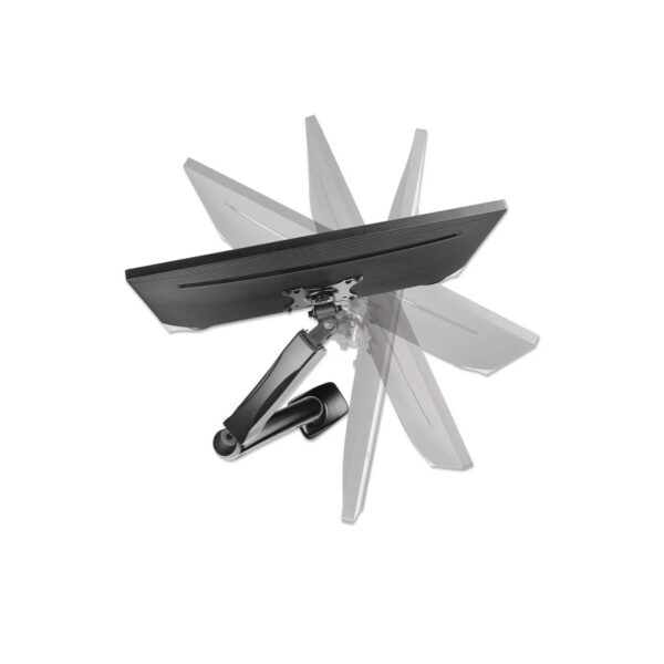 Manhattan, Aluminium Gas Spring Single Monitor Arm 17"-32", Black - Image 5
