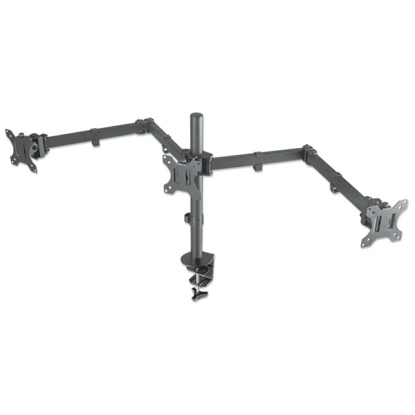 LCD Triple Monitor Mount with Center Mount and Double-Link Swing Arms - Image 7