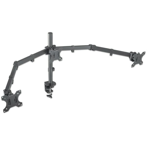 LCD Triple Monitor Mount with Center Mount and Double-Link Swing Arms - Image 6
