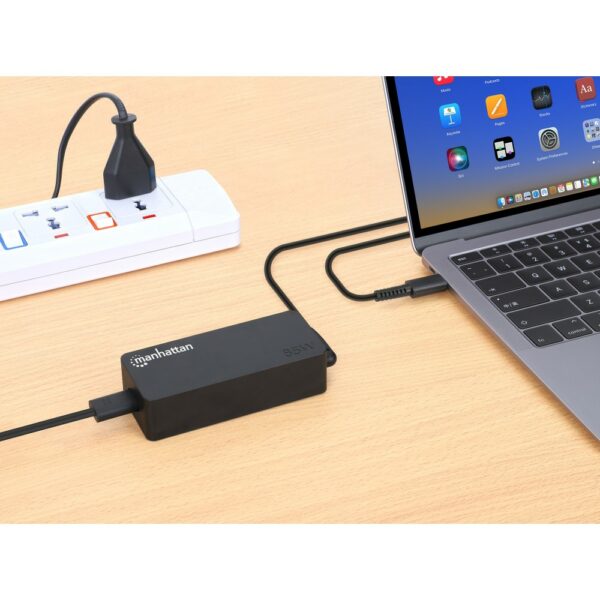 USB-C Power Delivery Laptop Charger - 65 W 3 pin UK plug - Image 2