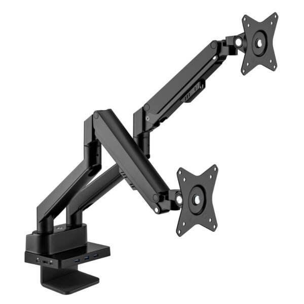 Dual Monitor Desk Mount with Integrated Docking Station up to 32" - Image 11