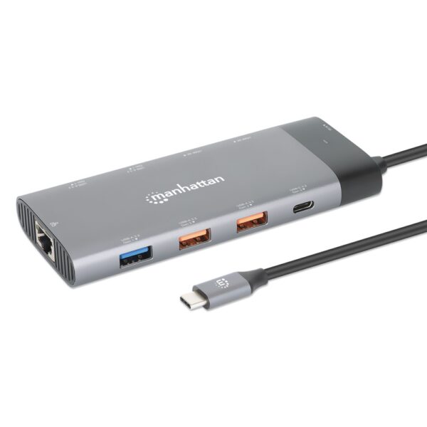 Docking station for laptop / MacBook® | Connection for 2 HDMI monitors, power delivery charging function as well as Ethernet and USB devices - Image 9