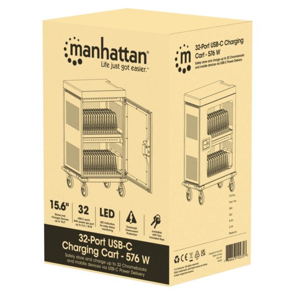 32-Port USB-C Charging Cart - 576 W - Image 6