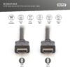 3m HDMI Premium High Speed Connection Cable, Type A M/M, Ultra HD, 4K@60Hz, gold - Image 3