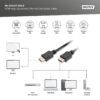 3m HDMI Premium High Speed Connection Cable, Type A M/M, Ultra HD, 4K@60Hz, gold - Image 2