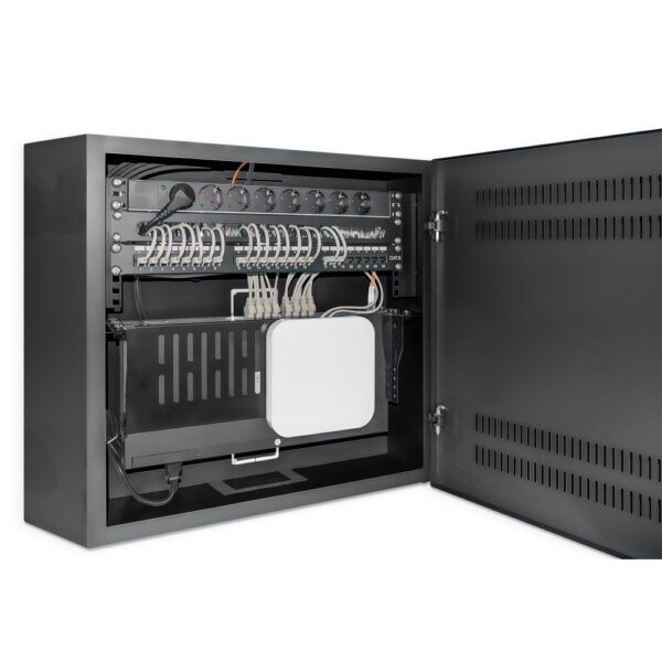 Low-Profile 19" Wall Mount Cabinet with 4U Horizontal and 2U Vertical Rails - Image 6