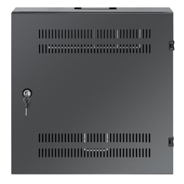 Low-Profile 19" Wall Mount Cabinet with 4U Horizontal and 2U Vertical Rails - Image 5