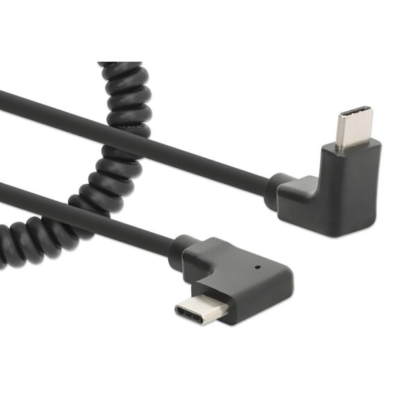 1m Spiral Cable USB-C to USB-C charging cable - Image 6