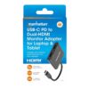 Multiport Adapter USB-C to Dual HDMI, USB plus 100 W Power Delivery Charging - Image 2
